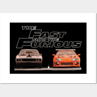 paul walker supra mk4 2JZ-GTE vs 1970 Dodge Charger R/T Posters and Art